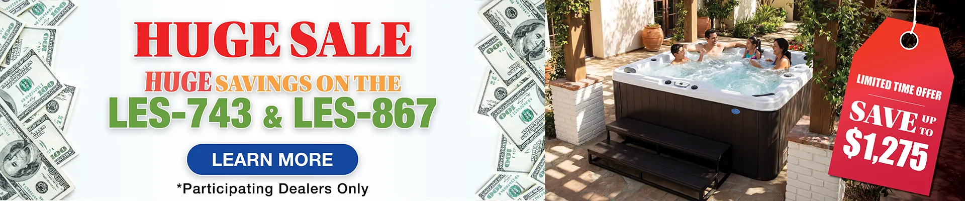 Calspas hot tub being used in a family setting - Tustin